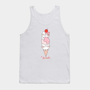 Sweet Ice Cream Cats Tank Top